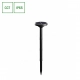 Solara Plato lampa stojąca wbijana 1W 60lm CCT IP65 czarna. SLI053001CCT SpectrumLED