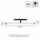 System Shift Smart Beam lampa regulowana 12W 1200lm CCT DIM czarna