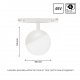 System Shift Smart Globe 5W 400lm CCT DIM biała