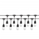 Girlanda IP44 9550mm 10xE27 czarna łączona