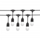 Girlanda IP44 9550mm 10xE27 czarna łączona