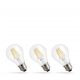 Żarówka LED GLS E27 7W 770lm COG światło ciepłe białe przeźroczysta 3-PACK