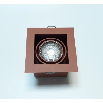 SQUARES 50x1 PAR16 GU10 230V wbudowywany kolor terakota