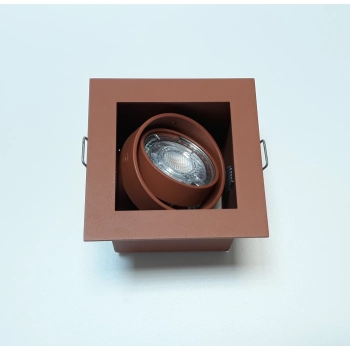 SQUARES 50x1 PAR16 GU10 230V wbudowywany kolor terakota