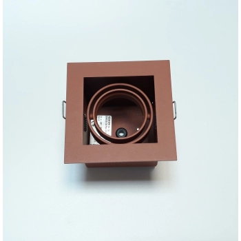 SQUARES 50x1 PAR16 GU10 230V wbudowywany kolor terakota