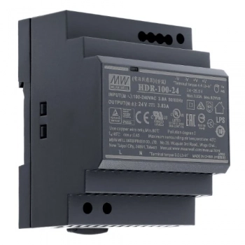Zasilacz LED 24V 100W HDR-100-24 na szynę DIN TH35