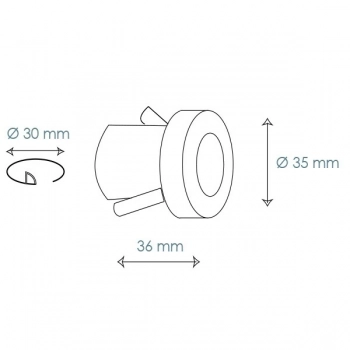 Adima 8104 LED 3W światło ciepłe białe