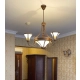Żyrandol Kandel WK-5 3x60W E14 + 1x60W E27 antyczny brąz+mosiądz